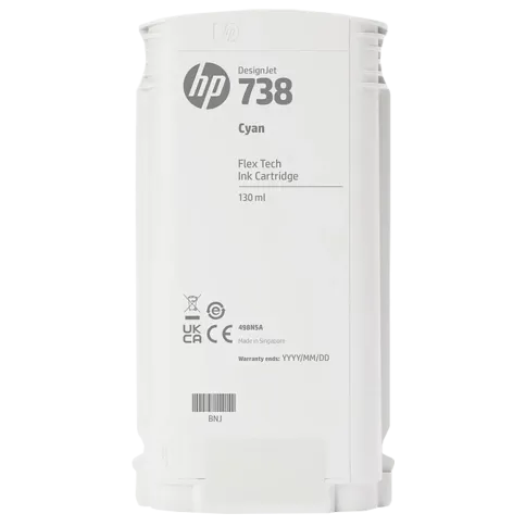 Картридж HP 738 498N5A 130-ml Cyan DesignJet Ink Cartridge фото 2