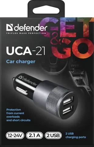 Defender UCA-21 2USB, 5V/2.1A фото 5