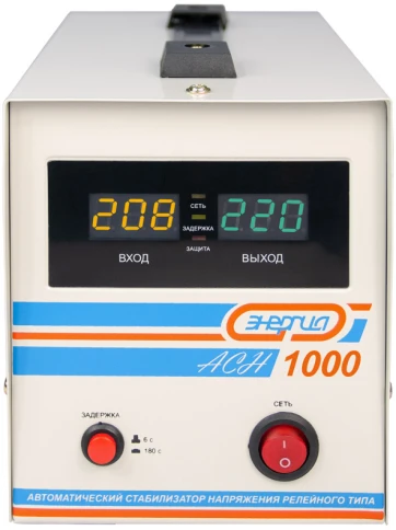 Стабилизатор  АСН- 1000  ЭНЕРГИЯ с цифр. дисплеем/ Stabilizer ASN-1000 фото 2