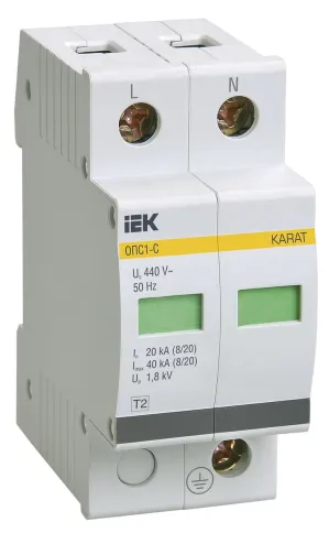 KARAT ОПС1-C УЗИП 2P In=20кА Un=400В Im=40кА IEK фото 1