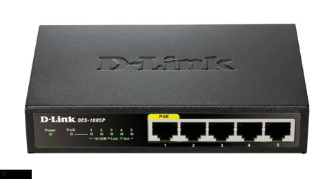 Коммутатор D-Link DL-DES-1005P/B1A фото 1