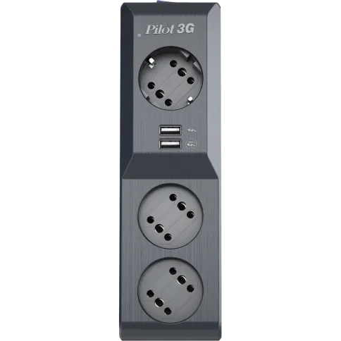 Сетевой фильтр/ Surge protector Pilot 3G 3xGP euro outlets, 10А/2.2кВа фото 7