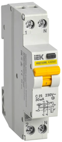 Выкл. авт. диф. тока АВДТ32МL С25 30мА KARAT IEK фото 22