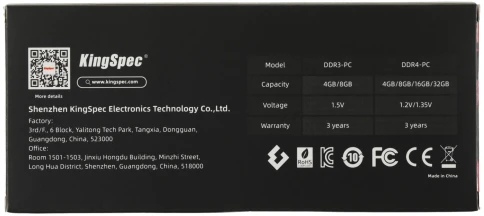 SHENZHEN KINGSPEC ELECTRONICS TECHNOLOGY CO LTD KS1600D3P15004G фото 6