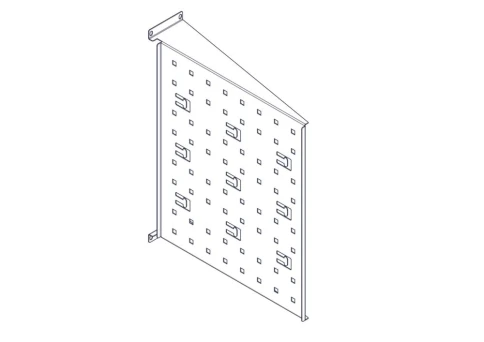 Фиксированная полка Systeme Electric, серия Uniprom, 2U, 450мм, до 15к фото 4