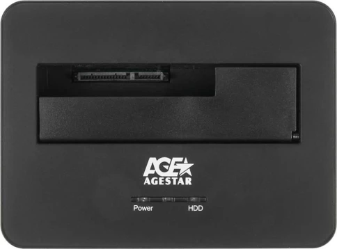 Док-станция для HDD AgeStar 3UBT7 SATA III USB3.0 пластик/алюминий серебристый... фото 4