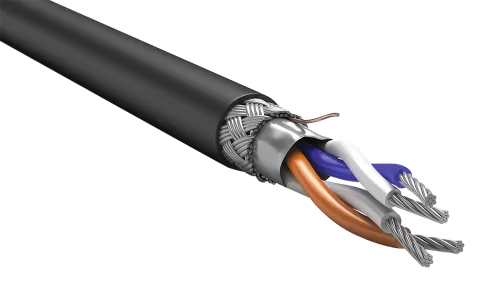 ITK Кабель RS-485 1х2х0,78 нг(А)-HF черный (200м) фото 1