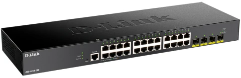 Коммутатор/ DGS-1250-28X Smart L2 Switch 24x1000Base-T, 4х10GBase-X SFP+, CLI, RJ45... фото 2