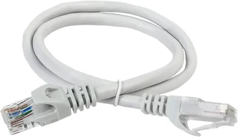 ITK RJ45(m) - RJ45(m) Cat. 6A U/UTP PVC 1м серый фото 1