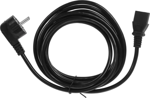Кабель KingPrice KP-PC-Euro-C13-3m Евровилка угловой IEC C13 3м черный фото 2