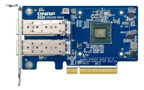 Сетевая карта/ QNAP QXG-25G2SF-E810 Dual Port 25Gbps/10Gbps SFP28 PCIe фото 6