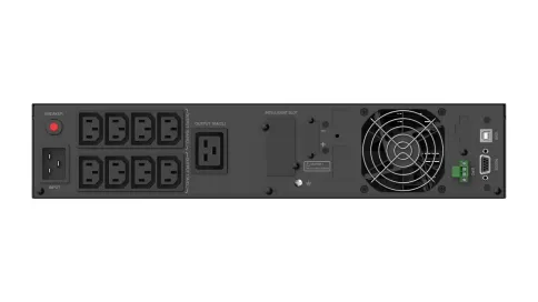 Стоечный линейно-интерактивный ИБП/ ИБП CBR [PLS-3KRT-8I-LCHERSC] Line Interactive Smart 3000/2700 RT 8 x C13, 1 x C19, LCD, HID-USB, RS232, EPO, SNMP slot фото 2
