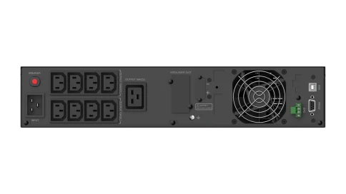 Стоечный линейно-интерактивный ИБП/ ИБП CBR [PLS-3KRT-8I-LCHERSC] Line Interactive Smart 3000/2700 RT 8 x C13, 1 x C19, LCD, HID-USB, RS232, EPO, SNMP slot фото 2