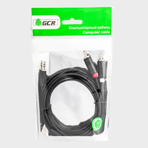 Greenconnect mini jack 3.5 mm (m) - 2 x RCA (m) фото 4