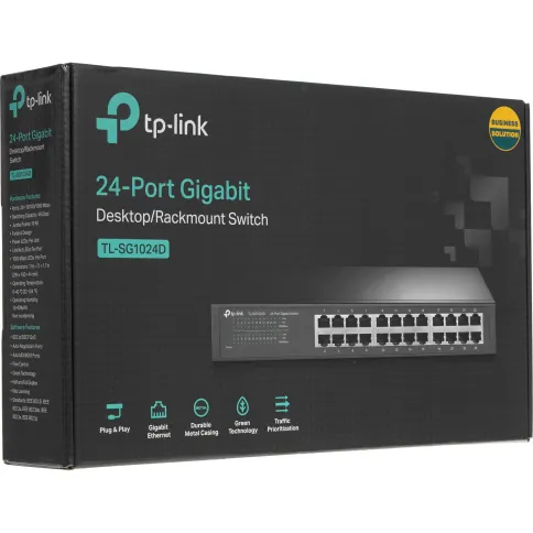 Коммутатор/ 24-port Gigabit Desktop/Rachmount Switch, 24 10/100/1000M фото 8