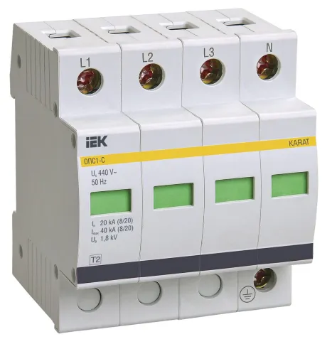 KARAT ОПС1-C УЗИП 4P In=20кА Un=400В Im=40кА IEK фото 10