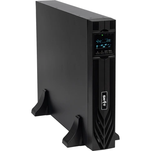 8772 ИБП SKAT-UPS 3000-RACK-ON-6X9 P3 3000ВА/3000 Вт, 2U, On-Line, синус, встр. АКБ 72В (6x9Ач), 2хSchuko+1xC19, USB, RS232, RS485, параллельный порт, слот для карт (SNMP, реле), EPO, ШхГхВ 440х605х88, масса 30.4 кг фото 1