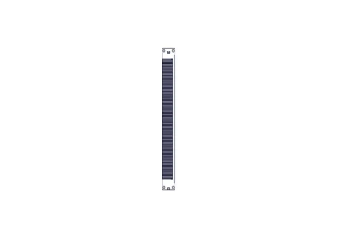 Longitudinal cable channel for cabinets of the Uniprom series, 1U, bla фото 3