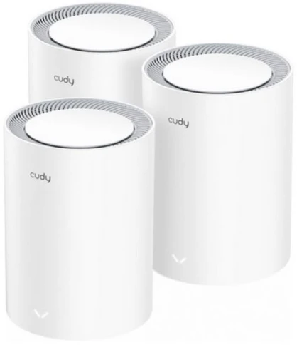 Wi-Fi Mesh-система/ AX3000 Wi-Fi 6 Mesh 2.5G Solution 3-Pack, Dual-Band,  Chipset MT7981BA+MT7976CN+RTL8221B, 802.11ax/ac/a/b/g/n,  2402Mbps at 5GHz + 574Mbps at 2.4GHz,  2.5G WAN+GE LAN, 5 internal antennas,  MU-MIMO, DDNS, Zerotier/Wireguard/OpenVPN/IPS фото 1