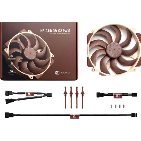 Кулер для корпуса/ Case Cooler Noctua NF-A14x25r G2 PWM (140x140x25mm,... фото 4