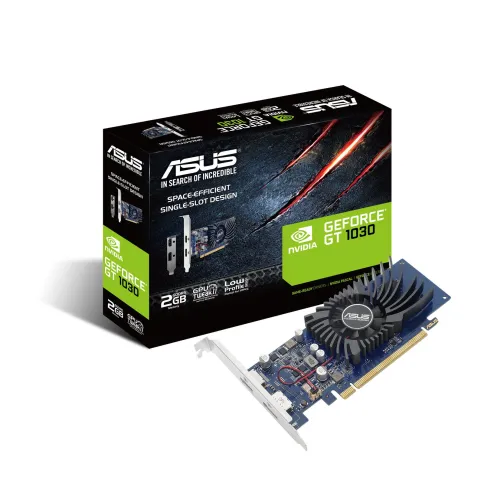 Видеокарта/ VGA ASUS NVIDIA GeForce GT 1030 2GB, GDDR5/64-bit, PCIe 3.0, 1xHDMI 2.0, 1xDP, 2-slot  90YV0AT2-M0NA00 фото 5