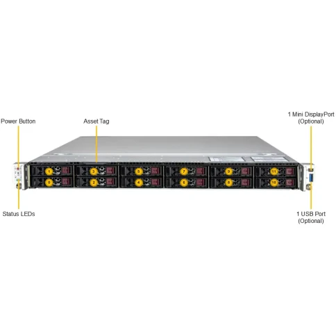 Серверная платформа/ Supermicro Server SYS-122C-TN 1U (2x LGA4710 / 32 фото 4