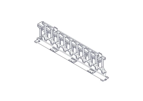 Horizontal cable organizer Systeme Electric, Excelente series, 1U, pla фото 3