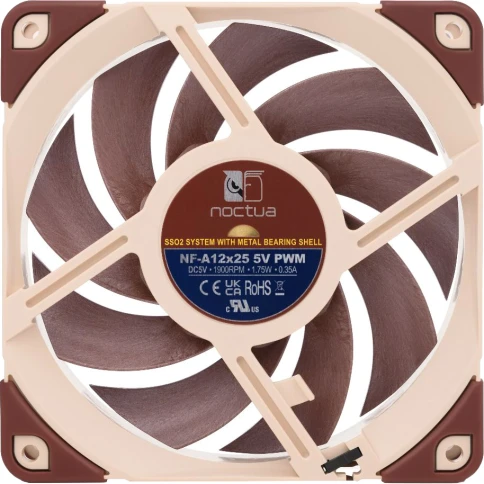Кулер для корпуса/ Case Cooler Noctua NF-A12x25 5V PWM (120x120x25mm,... фото 3