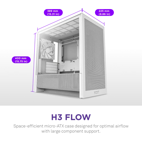 NZXT H3 Flow CC-H31FW-01 фото 2
