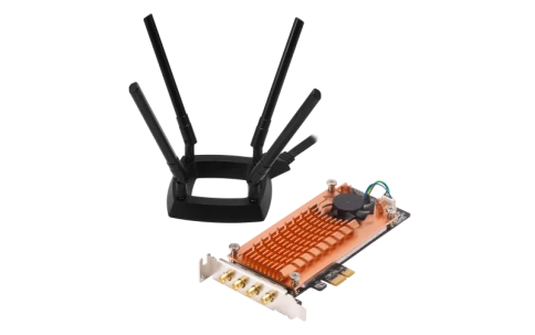 Сетевая карта Wi-Fi/ QNAP QWA-AC2600 Dual-band AC2600 wireless PCIe ex фото 4