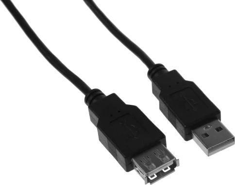 Кабель-удлинитель KingPrice KP-AmAf-v2-3m USB A(m) USB A(f) 3м черный [KP-AMAF-V2-3M] фото 1