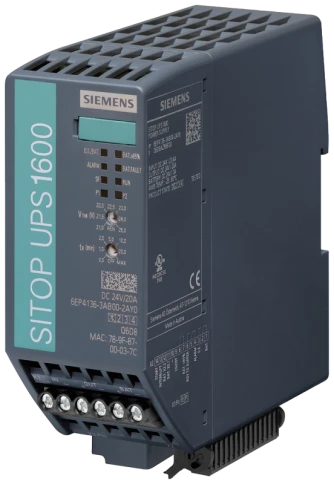 SITOP UPS1600 20A ETHERNET/ PROFINET БЛОК БЕСПЕРЕБОЙНОГО ЭЛЕКТРОПИТАНИЯ С ETHERNET/ PROFINET- ИНТЕРФЕЙСОМ ВХОД: DC 24 V ВЫХОД: DC 24 V/20 A фото 1