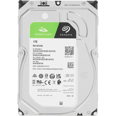 Жесткий диск/ RECERTIFIED HDD Seagate SATA3 1TB Barracuda 7200/5900/5700rpm 256MB... фото 1