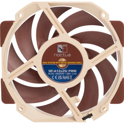 Кулер для корпуса/ Case Cooler Noctua NF-A12x25r PWM (120x120x25mm, 4-pin... фото 4