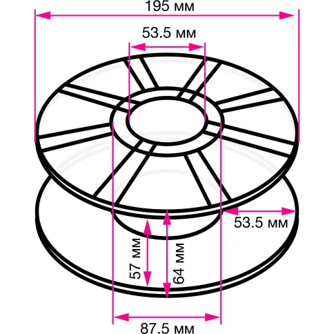 Cactus CS-3D-PLA-1KG-PINK фото 2