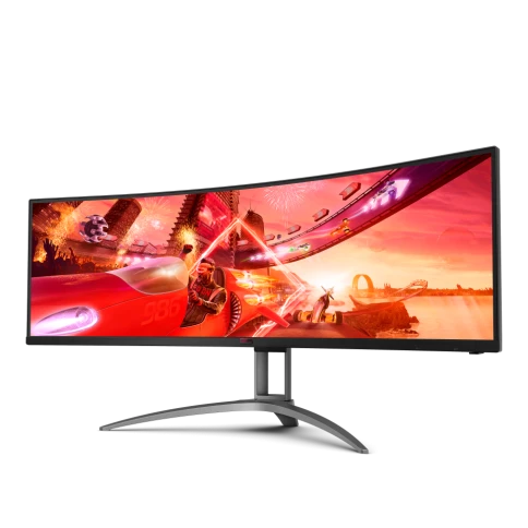 AOC AG493UCX2 49'', Curved, 5120x1440, VA, 165hz, 80M:1, 400cd, 1ms, 3 фото 4