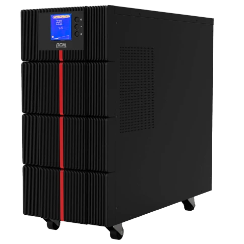 ИБП Powercom MAC-6000, двойного преобразования, 6KВА, 6KВт, LCD, Tower, 8 розеток IEC320 C13 с резервным питанием, 2 розетки C19, клеммная колодка, USB, RS-232, слот под SNMP карту, EPO, защита RJ45, ШхГхВ 257х590х570мм., вес 78кг./ UPS Powercom MAC-6000, фото 2