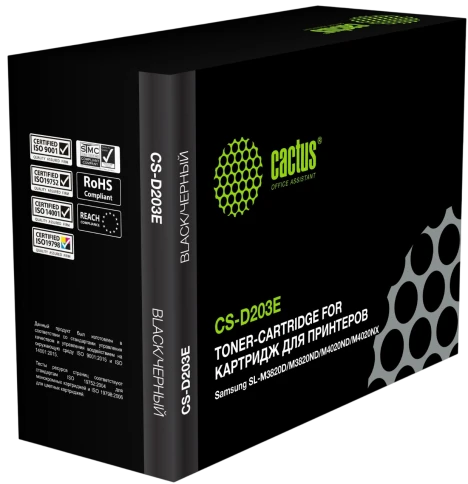Картридж лазерный Cactus CS-D203E MLT-D203E черный (10000стр.) для фото 1