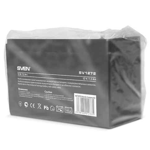 Батарея SVEN SV 1272 (12V 7.2Ah), напряжение 12В, емкость 7.2А*ч,... фото 4