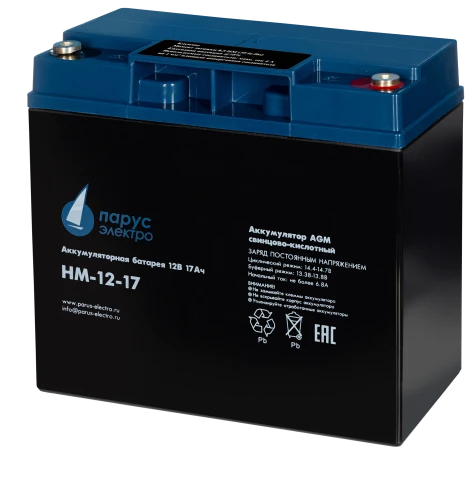 Battery Parus Electro, HM-12-17, 12V, 17Ah фото 2