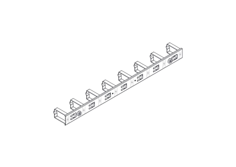 Вертикальный кабельный организатор Systeme Electric, серия Uniprom, 2x фото 1