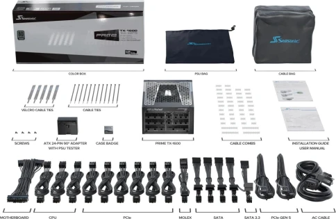 Seasonic TX-1600 SSR-1600TR2 фото 11