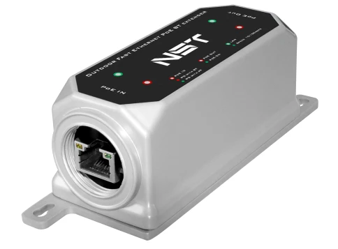 Уличный PoE удлинитель/ Уличный Ultra PoE удлинитель Fast Ethernet до 250м на 1 порт. Порты Ethernet: Вход - 1x10/100Base-T RJ45; Выход - 1x10/100Base-T RJ45. Порты PoE: Вход - 1xIEEE 802.3af/at/bt/Passive POE (до 120W); Выход - 1xIEEE 802.3af/at/bt (до 9 фото 1