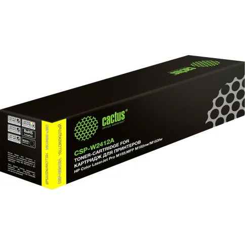 -/ Картридж лазерный Cactus CSP-W2412A 216A желтый (850стр.) для HP Color LaserJet Pro M155;MFP M182nw/ фото 1
