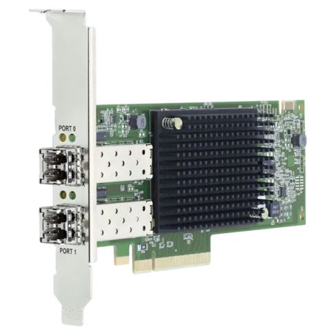 Emulex LPe35002-M2 Gen 7 (32/64GFC), 2-port,  32Gb/s, PCIe Gen4 x8, тр фото 1