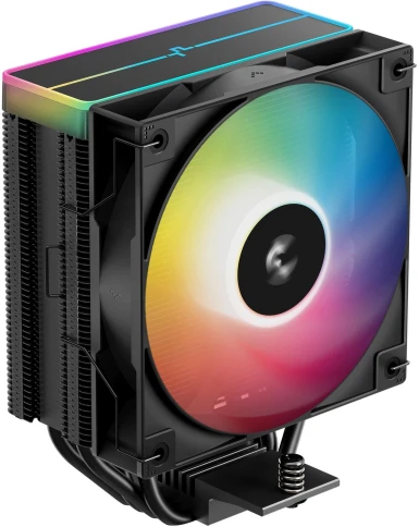 Устройство охлаждения(кулер) Deepcool AG400 Bk V2 ARGB Soc-AM5/AM4/1200/1700/1851 черный 4-pin... фото 1