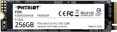 Твердотельный накопитель Patriot PCIe 3.0 x4 256GB P300P256GM28 P300 M.2... фото 1