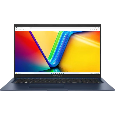 Ноутбук/ ASUS X1704VA-AU982 17.3"(1920x1080 (матовый) IPS)/Intel Core 5 120U(1.4Ghz)/16384Mb/512PCISSDGb/noDVD/Int:Shared/Cam/BT/WiFi/50WHr/war 1y/2.1kg/Quiet Blue/DOS фото 1