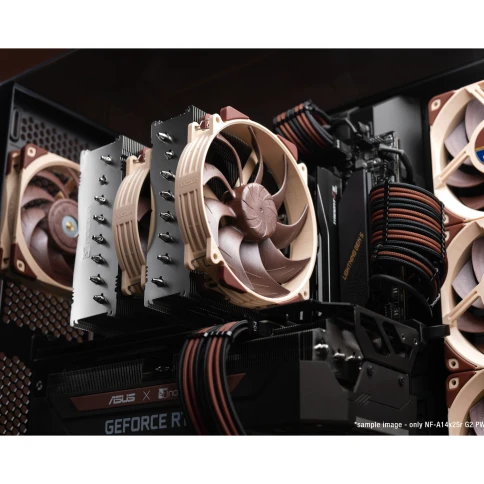 Кулер для корпуса/ Case Cooler Noctua NF-A14x25r G2 PWM (140x140x25mm,... фото 6
