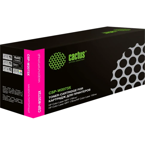 Картридж лазерный Cactus CSP-W2073X 117X пурпурный (1300стр.) для H фото 1